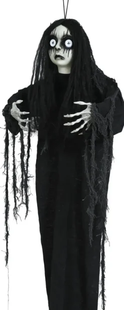 Dekoracja wisząca Lalka z dużymi oczami 90 cm Halloween
