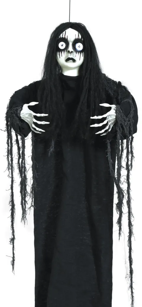 Dekoracja wisząca Lalka z dużymi oczami 90 cm Halloween