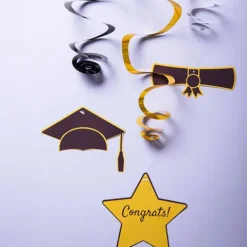 Dekoracja wisząca świderki Congrats gratulacje (student) 3 szt.