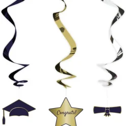 Dekoracja wisząca świderki Congrats gratulacje (student) 3 szt.
