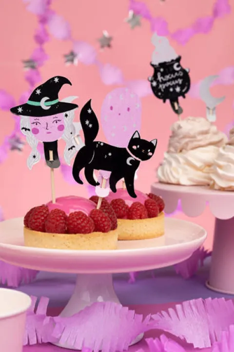 Dekoracje do muffinek pikery Halloween mix 6 szt.