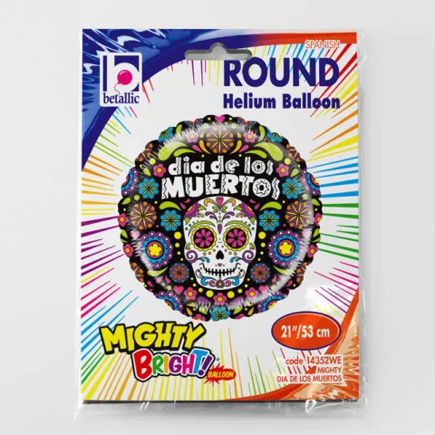 Dia de los Muertos skull Czaszka balon foliowy 21"