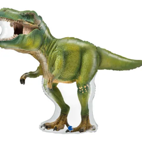 Dinozaur realistyczny zielony balon foliowy 37 cali