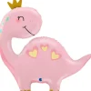 Dinozaur różowy balon foliowy 28 cali