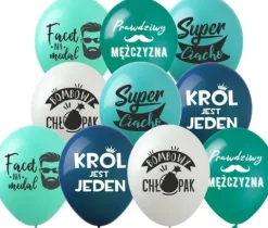 DLA MĘŻCZYZNY balon gumowy z nadrukiem 1 szt.
