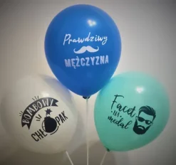 DLA MĘŻCZYZNY balon gumowy z nadrukiem 1 szt.