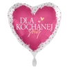 DLA KOCHANEJ ŻONY balon foliowy serce 18"