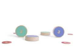 Drewniana gra zręcznościowa Turlaj krążki BS Toys