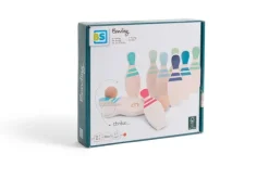 Drewniane kręgle gra cyferki BS Toys