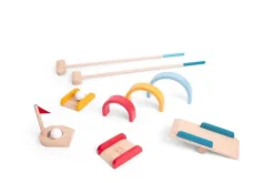 Drewniany zestaw do gry w golfa BS Toys