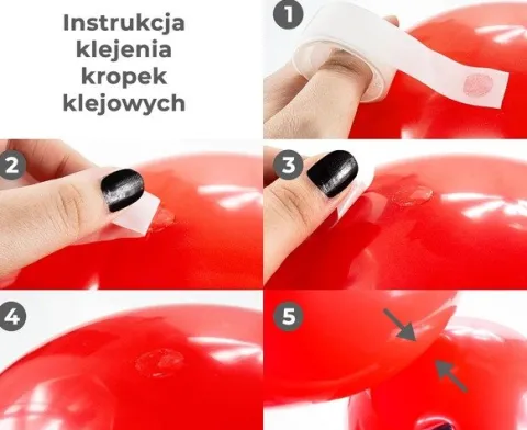 Dwustronne kropki klejowe na rolce