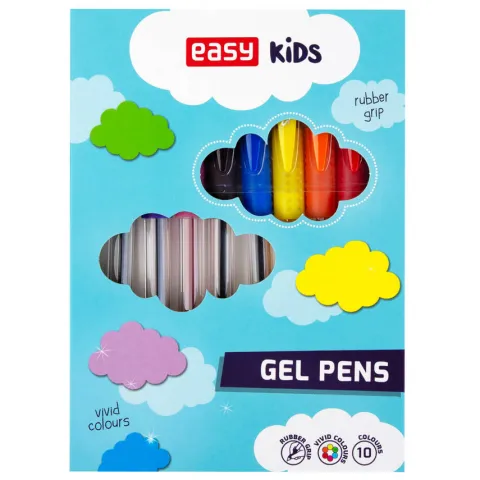 Żelopisy Easy Glitter 10 kolorów