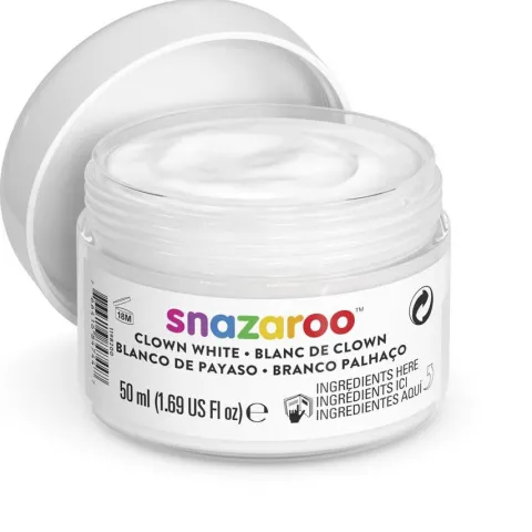 Farba biała Biel Klauna Snazaroo 50ml