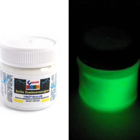 Farba do tkanin FOSFOROWA luminescencyjna PROFIL