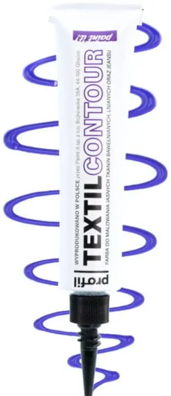 Farba do tkanin jasnych 25ml FIOLETOWA z aplikatorem PROFIL