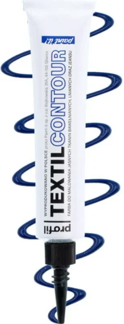 Farba do tkanin jasnych 25ml GRANATOWA z aplikatorem PROFIL