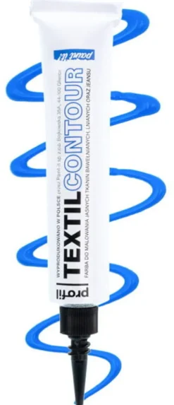 Farba do tkanin jasnych 25ml NIEBIESKA z aplikatorem PROFIL