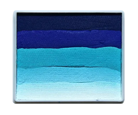 Farba do twarzy Rainbow Cake 50 g Dark Blue/ Marine Blue/ Sea Green/ Light Blue/ White PartyXplosion