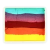 Farba do twarzy Rainbow Cake 50 g Sea Green/ Coral Pink/ Light Red/ Golden Orange/ Yellow PartyXplosion