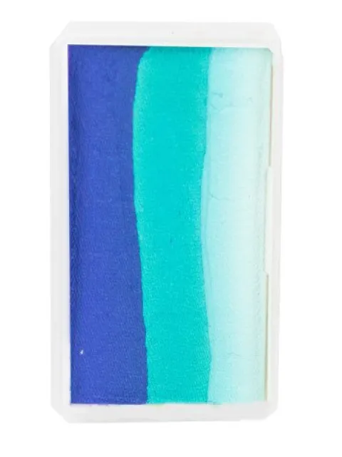 Farba do twarzy Split Cake 28g BLUE/ GREEN/ WHITE PartyXplosion