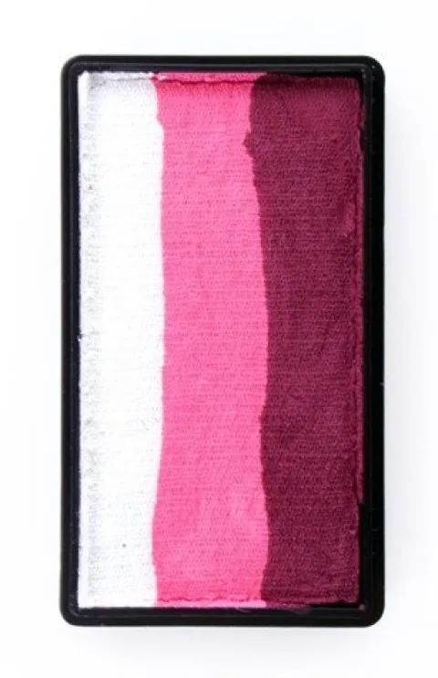 Farba do twarzy Split Cake 28g BORDEAUX RED/ PINK/ WHITE PartyXplosion