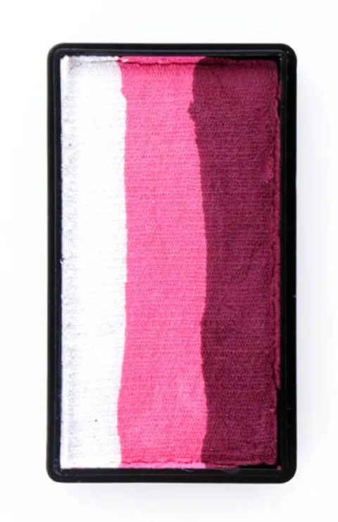 Farba do twarzy Split Cake 28g BORDEAUX RED/ PINK/ WHITE PartyXplosion