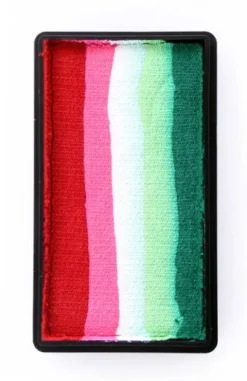 Farba do twarzy Split Cake 28g RED/ PINK/ WHITE/ LIME/ GREEN PartyXplosion