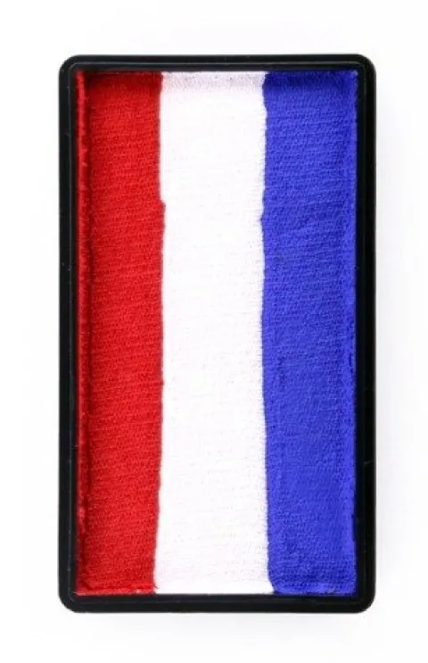 Farba do twarzy Split Cake 28g RED/ WHITE/ BLUE PartyXplosion