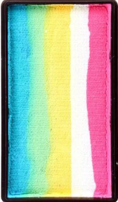 Farba do twarzy Split Cake 28g TURQUOISE/ GREEN/ YELLOW/ WHITE/ PINK PartyXplosion