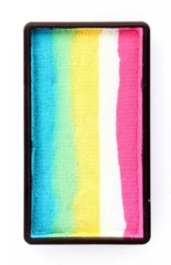 Farba do twarzy Split Cake 28g TURQUOISE/ GREEN/ YELLOW/ WHITE/ PINK PartyXplosion