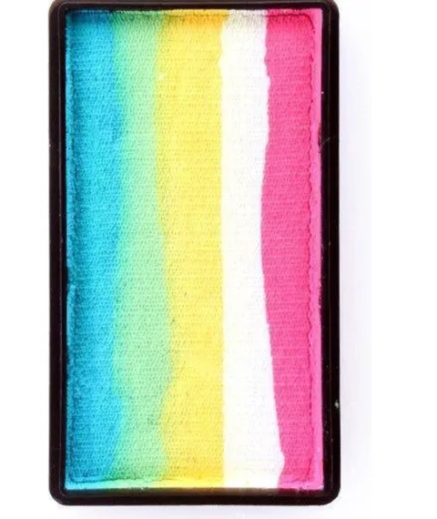 Farba do twarzy Split Cake 28g TURQUOISE/ GREEN/ YELLOW/ WHITE/ PINK PartyXplosion