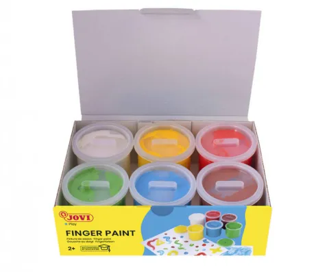 Farby do malowania palcami JOVI 6x125ml
