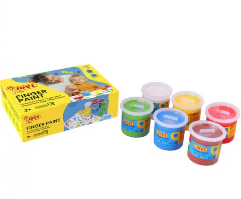 Farby do malowania palcami JOVI 6x125ml