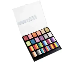 Farby do twarzy Fusion One Stroke & Glitter Cream Palette - Rainbow Party