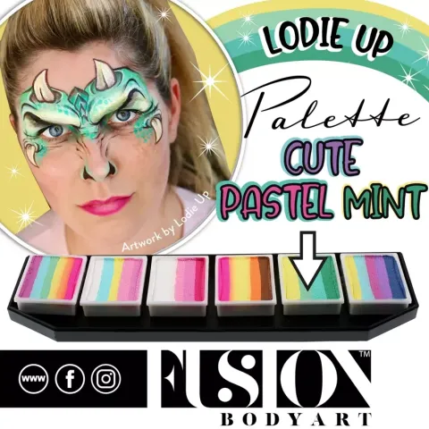 Farby do twarzy Split Cake FUSION Lodie up Cute Pastel Rainbow