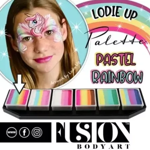 Farby do twarzy Split Cake FUSION Lodie up Cute Pastel Rainbow