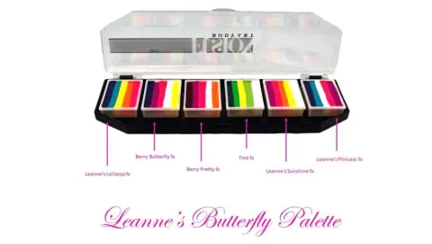 Farby do twarzy Split Cake Paleta FUSION Body Art Leanne's Butterfly