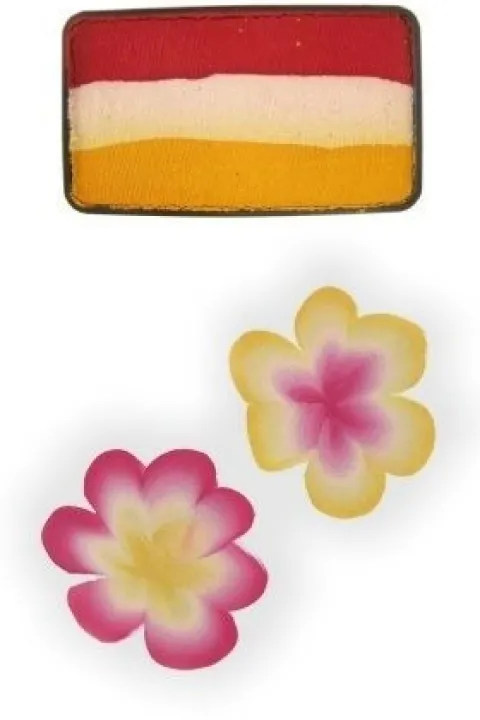 Farby do twarzy Split Cake 3x12g PEARL RED/ WHITE/ YELLOW PartyXplosion