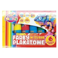 Farby Plakatowe 6 kolorów OTOCKI 6x30 ml w tubkach