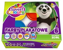 Farby Plakatowe szkolne 6 kolorów OTOCKI 6x20 ml