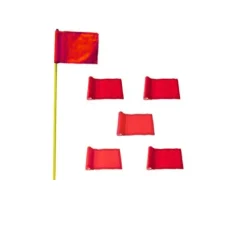 Flagi golfowe - zestaw 5 sztuk flaga chorągiew kolor czerwony