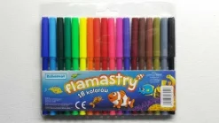 Flamastry pisaki 18 kolorów Schemat