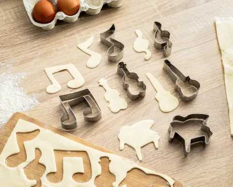 Foremki na ciastka MUZYCZNE 6 szt.