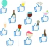Foto rekwizyty Facebook Like 12 sztuk