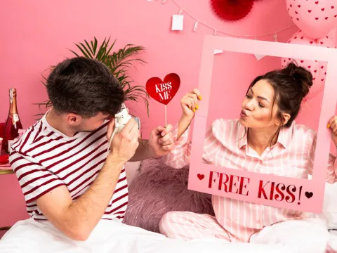 Foto rekwizyty Love is in The Air WALENTYNKI 7 szt