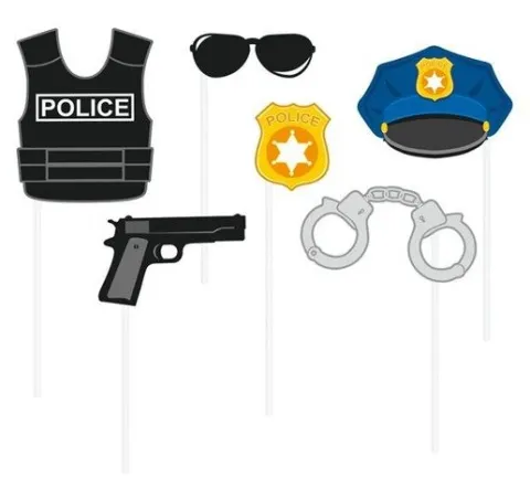 Foto rekwizyty POLICJA 6 szt