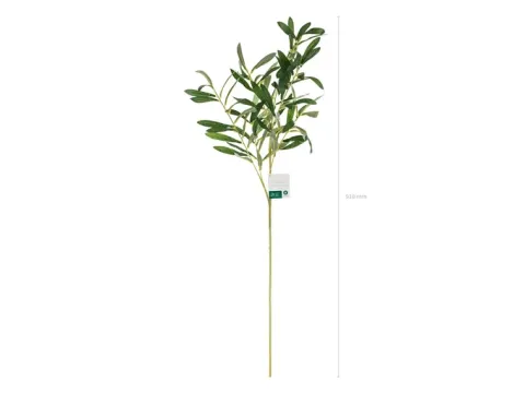 Gałązka oliwna - sztuczna zielona 91 cm