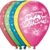 Gemar 12 cali 5 szt Happy Birthday fajerwerki balony