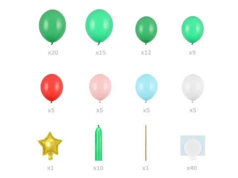 GIRLANDA BALONOWA choinka zestaw 161 cm