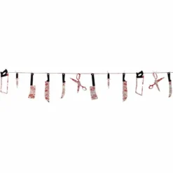 Girlanda baner Halloween noże, piły 230 cm